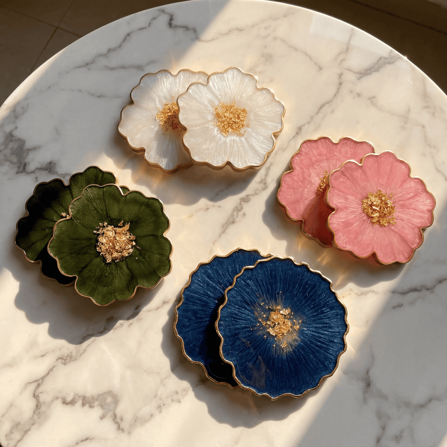 Hand-Poured Resin Coaster