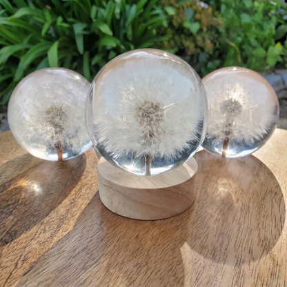 Handcrafted Floral Resin Lamp